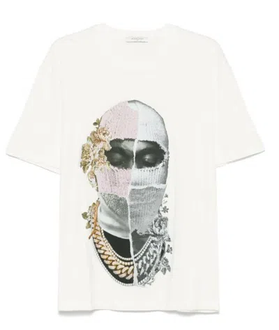 Ih Nom Uh Nit White Newspaper Mask T-shirt