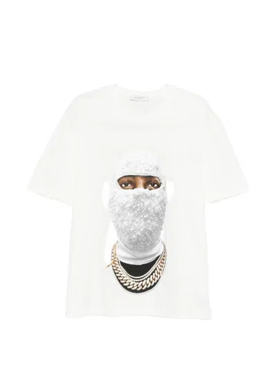Ih Nom Uh Nit Balaclava Chains Cotton Graphic T-shirt In White