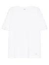 Ih Nom Uh Nit White Solid Crew Neck T-shirt In White