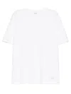 Ih Nom Uh Nit White Solid Crew Neck T-shirt In White