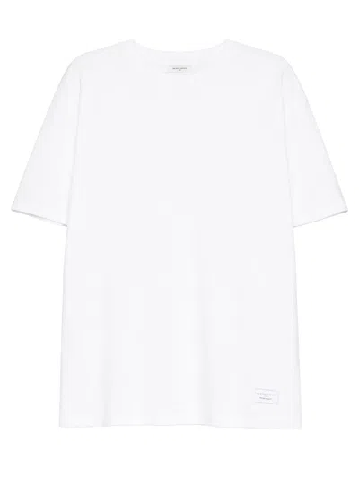 Ih Nom Uh Nit White Solid Crew Neck T-shirt