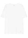 Ih Nom Uh Nit White Solid Crew Neck T-shirt In White