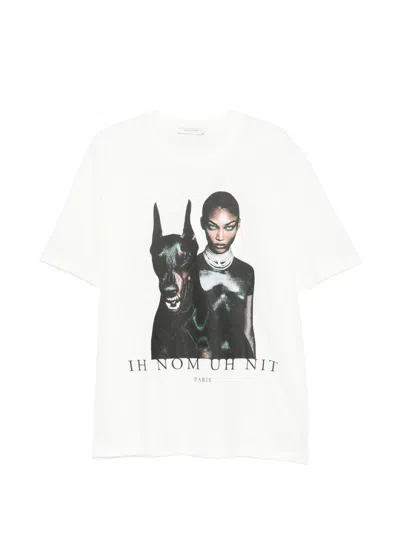 Ih Nom Uh Nit T-shirt Family Print In White Cotton