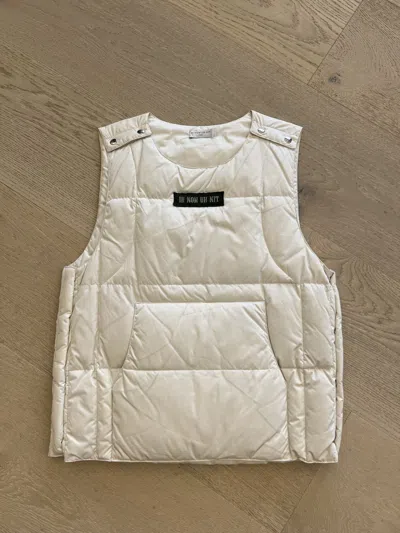 Pre-owned Ih Nom Uh Nit Vest Mock Bulletproof Vest Down Padded In White