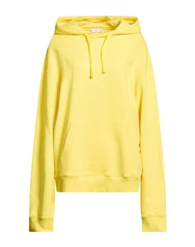 Ih Nom Uh Nit Woman Sweatshirt Yellow Size L Cotton, Elastane, Polyester