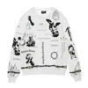 Ihs Lightweight Crewneck Man Manifesto White In White