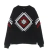 Ihs Lightweight Crewneck Men's Sweatshirt Sponge Graphic Flames Sweatshirt Black In Black