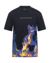 Ihs Man T-shirt Black Size S Cotton In Black