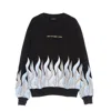 Ihs Men's Crewneck Sweatshirt New Flames Sweatshirt Black In Black