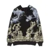 Ihs Men's Lightweight Hoodie Clouds & Flames Hoodie Black/multiple In Black/multi