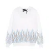 Ihs New Flames Hoodie White Men's Lightweight Hooded Sweatshirt In White