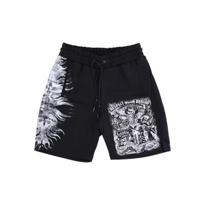 Ihs Respect Your Demon Short Men's Tracksuit Pants Black