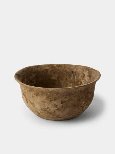 Iida Woodturning Hand-turned Earth-finish Dogwood Bowl In Brown