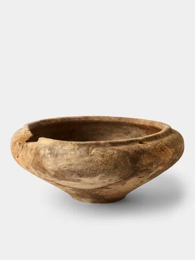 Iida Woodturning Hand-turned Earth-finish Dogwood Bowl In Brown