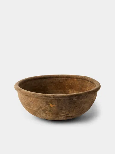 Iida Woodturning Hand-turned Earth-finish Dogwood Bowl In Brown
