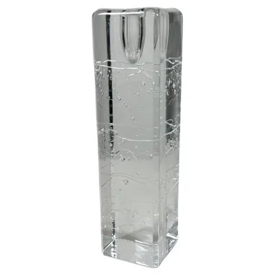 Pre-owned Iittala 1970s Arkipelago Glass Icicle Candle Holder Timo Sarpaneva  Finland In Gray