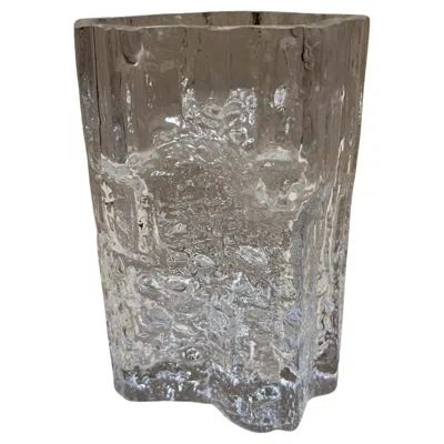 Pre-owned Iittala 1970s Tapio Wirkkala Vase Art Glass  Finland In Transparent
