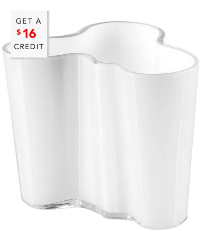 Iittala Aalto 3.75in White Vasewith $16 Credit