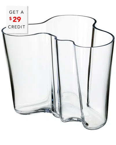 Iittala Aalto 6.25in Clear Vasewith $29 Credit In Transparent