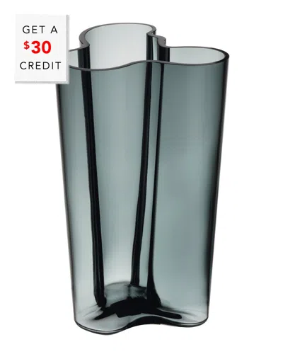 Iittala Aalto Finlandia Large Vasewith $30 Credit In Gray