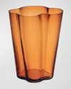 Iittala Aalto Vase, 10.5" In Orange