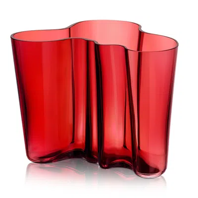 Iittala Aalto Vase, 6.25 In Red