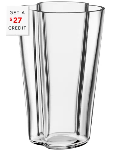 Iittala Aalto Vasewith $27 Credit In Transparent
