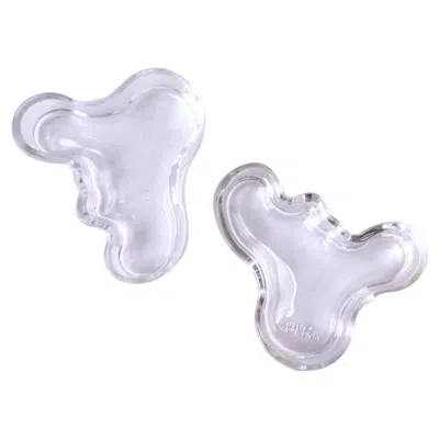 Pre-owned Iittala Alvar Aalto Savoy Bowl Dish, Pair In Gray