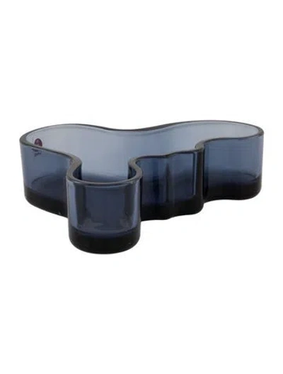 Pre-owned Iittala Alvar Aalto Small Catchall Dish In Blue