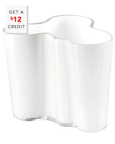 Iittala Discontinued  Aalto Vase With $25 Credit In White