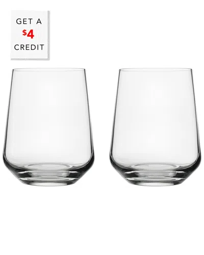 Iittala Essence Set Of 2 Tumblerswith $4 Credit In Transparent