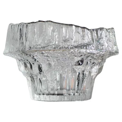 Pre-owned Iittala Finnish Art Glass Design, A “stellaria” Bowl Made By Tapio Wirkkala For  In Gray