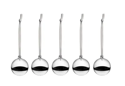 Iittala Glass Ball 40mm Silver 5set