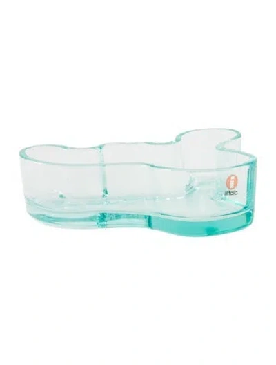 Pre-owned Iittala Glass Catchall Dish In Green
