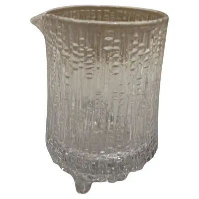 Pre-owned Iittala Glassware Creamer Ultima Thule By Tapio Wirkkala Scandinavian Modern In Gray