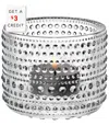 Iittala Kastehelmi 2.5in Clear Tealight Candleholder With $3 Credit