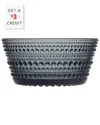Iittala Kastehelmi Dark Gray Bowl, 7.75 Oz.