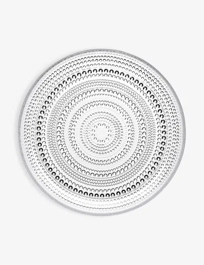 Iittala Kastehelmi Round Glass Plate 24.8cm