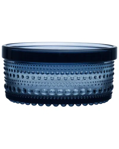 Iittala Kastehelmi Small Jar In Blue