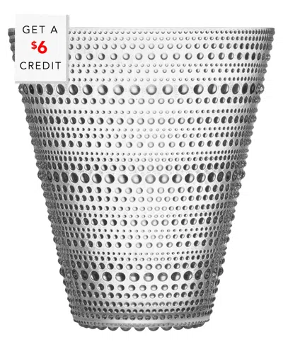 Iittala Kastehelmi Vase With $6 Credit In Gray