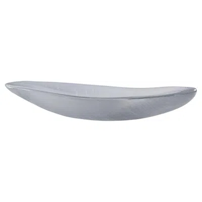 Pre-owned Iittala Large Vintage Art Glass Bowl 'sulka' By Tapio Wirkkala For  1950s In Gray