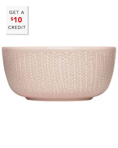 Iittala Sarjaton Letti Large Bowl With $10 Credit In Pink
