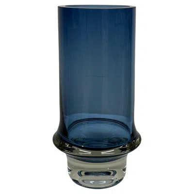 Pre-owned Iittala Scandinavian Modern Blue Glass Vase, Model 3581 By Tapio Wirkkala For