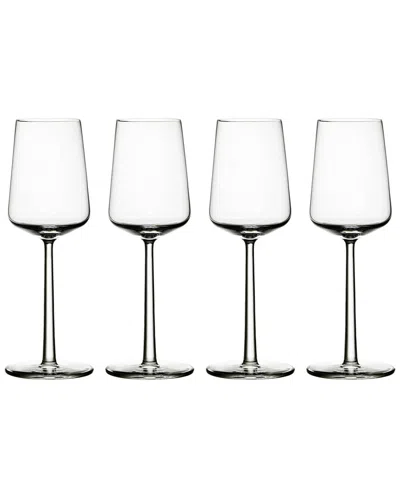 Iittala Set Of 4 Essence White Wine Glasses
