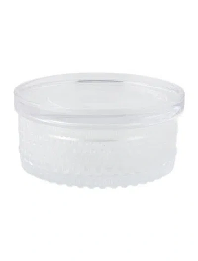 Pre-owned Iittala Small Kastehelmi Jar In Clear