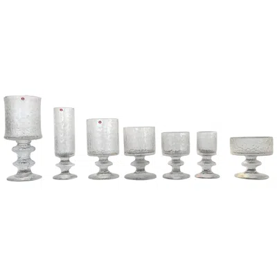 Pre-owned Iittala Timo Sarpaneva For  Rare Service For Six Stemware In Gray