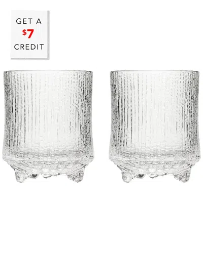 Iittala Ultima Set Of Two 7oz Thule Dofswith $7 Credit In Transparent