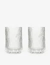 Iittala Ultima Thule Highball Glass Tumblers Set Of Two