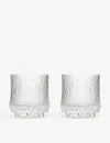 Iittala Ultima Thule O.f Glass Tumblers Set Of Two