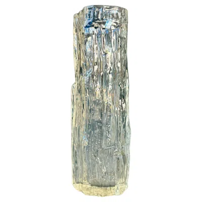 Pre-owned Iittala Wirkkala Textured Art Glass Ice Vase, Finland, 1970s In Transparent